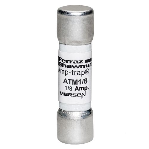 ATM1/8 - Fuse Amp-Trap® 600V 0.125A Fast-Acting Midget ATM Series